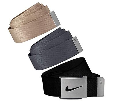 #ad Nike Golf Men#x27;s 3 in 1 Web Pack Belts One Size Fits Most Select Colors $19.99