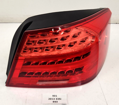 #ad ✅ 11 13 BMW OEM E93 335 LCI Rear Tail Right Passenger Side Stop Light Outer $213.85