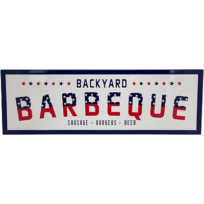 #ad Northlight Backyard Barbeque Americana Metal Wall Sign 23quot; $26.45