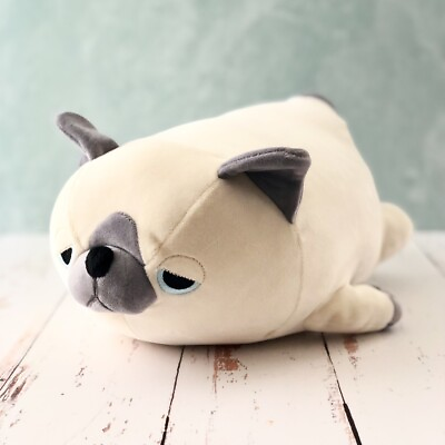 Pug dog Puppy Soft Stuffed Plush Marshmallow Dog Bolster Cushion Dog Lover Gifts $29.90