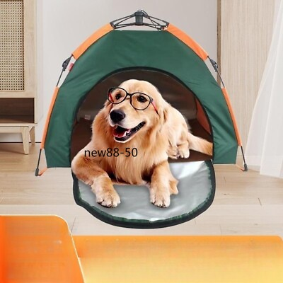 #ad Automatic Storage of Pet Tents Outdoor Portable Large Animal Houses with Mats $53.49