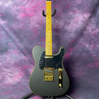 #ad Black custom electric guitar gold hardware high end configuration fast delive $285.99