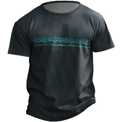 #ad Men#x27;s Cool 3D Printed T Shirt Short Sleeve O Neck Tee Top Summer Sports Street T $18.14