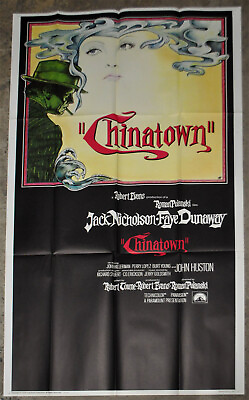 #ad Chinatown 1974 ORIGINAL 41X81 NR MINT MOVIE POSTER JACK NICHOLSON FAYE DUNAWAY $700.00