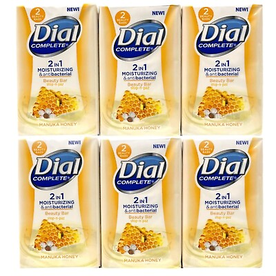 #ad Dial Manuka Honey Moisturizing Antibacterial 2 in 1 Beauty Bar Soap 3.2oz 12 Bar $65.95