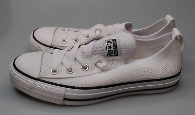 #ad Converse Women#x27;s Chuck Taylor All Star Shoreline Knit Slip On Sneaker White Sz 8 $29.99