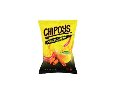 #ad Chipoys Fiery Tortilla Chips Chile Limon Flavor 4 Ounce Bags Pack of 8 $27.22