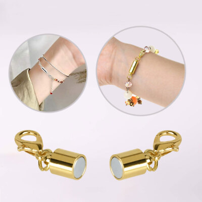 #ad 5pcs Magnetic Lobster Claw Lock Clasp Necklaces Bracelet Jewelry Hook Connector $4.99