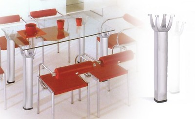#ad HnFshop Square Tube Aluminium Furniture Dinning Meeting Table Desk Leg 1 leg $45.00