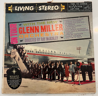 #ad On Tour New Glenn Miller orchestra with Ray McKinley LP RCA Victor LPS 1948 $5.99
