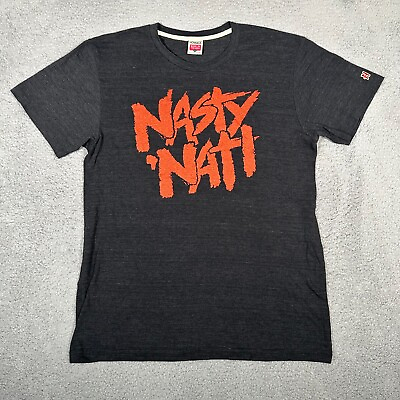 #ad Homage Cincinnati Bengals Shirt Mens Size Large Gray Black Nasty Nati Football $21.99