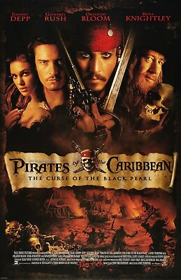 #ad 2003 quot;Pirates of the Caribbean Curse of the Blackquot; Print Promo Poster Film Decor $16.99