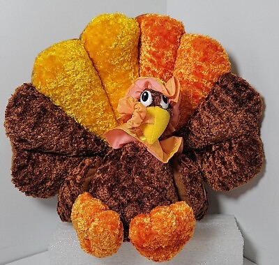 #ad Hug amp; Luv 8.5quot; Thanksgiving Mr. Plush Neck Wiggle Funny Talking Turkey Working $45.00