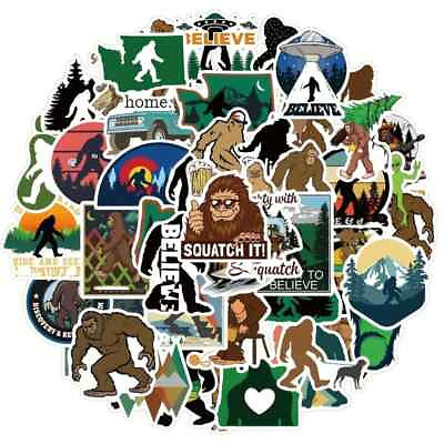 #ad Assorted Bigfoot Sasquatch Sticker Pack 20 Pcs Decals for Laptops Phones $3.97