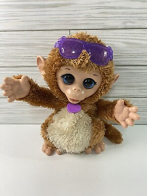 #ad #ad FurReal Friends Monkey Baby Cuddles Giggly Pet Plush Interactive Toy Works $19.95