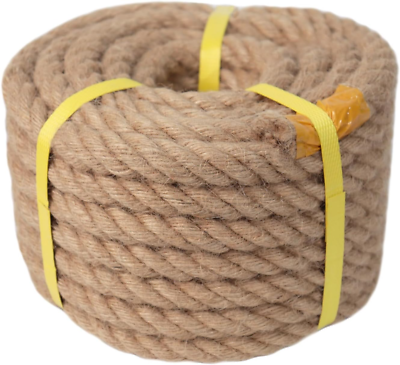 #ad Twisted Manila Rope 3 4 in X 50 Ft Jute Rope Natural Hemp Rope for Crafting S... $835.27