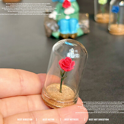 #ad Eternal Flower Dollhouse Little Prince Glass Rose 1:12 Scale Miniature Accessory $4.99