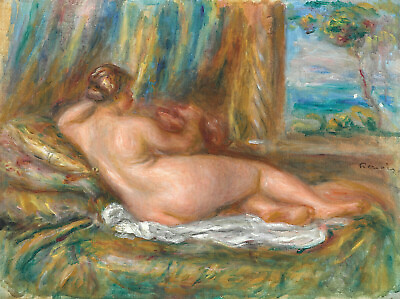#ad Reclining Nude 1860 Signed Auguste Renoir 17quot; x 22quot; Fine Art Print 00942 $79.99