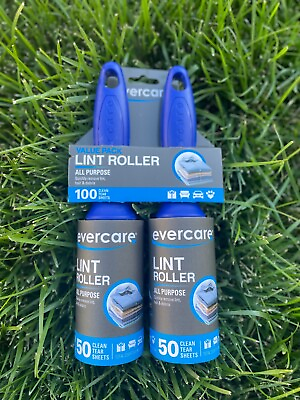 #ad Evercare Lint Roller All Purpose Travel Pocket Size 50 Sheets Each $19.49