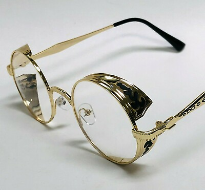 #ad Men Clear Lens Glasses Round Sophisticated Fashion Designer Hip Hop Rapper Rap $12.99