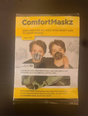 #ad 50 Kids Strapless Mask 5 Pack Of 10 $7.99