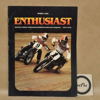 #ad Vtg Harley Davidson Enthusiast Magazine Spring 1981 Springsteen Goss Daytona $12.29
