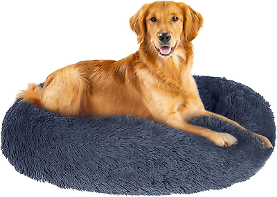 #ad BVKESHI 39.3quot; 100cm Large Dog Beds for Breeds XL 39.3quot; Navy Blue $129.57