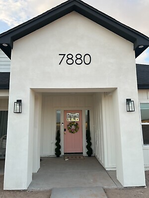 #ad 12 inch Modern House Address Numbers Letters color choices $19.00