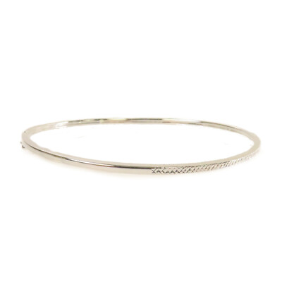 #ad Fine Jewelry White Gold Bangle Bracelet 18K White Gold $415.00