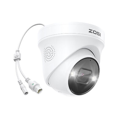 #ad ZOSI 8MP PoE IP Security Camera Add on 2 Way Audio Person Vehicle Alert IP66 $39.99