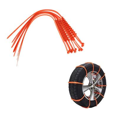#ad Disposable Nylon Snow Wheel Anti skid Chains For Car Light $13.36