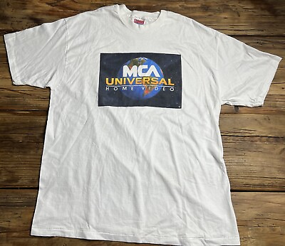#ad ✔️Vintage Universal Movie Studio MCA Home Video Movie Tee Shirt Size XL $59.97
