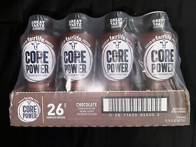 #ad Fairlife Core Power High Protein Milk Shake Chocolate 14 FL Oz Pack of 12 $34.99