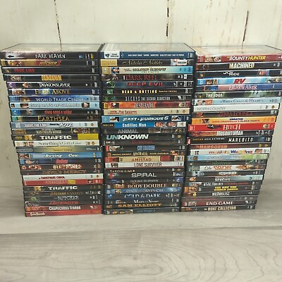 #ad Lot of 80 DVD Movies wholesale bulk reselling Collection Mixed Genres #6 $36.99