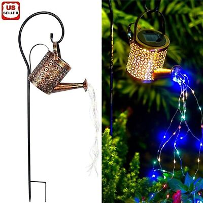 Solar Watering Can Light Garden Outdoor Waterproof Kettle Yard Art Lamp Decor US $13.98