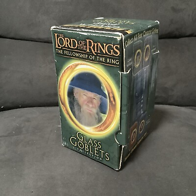 #ad NEW Lord of the Rings GANDALF the WIZARD LIGHT UP Glass Goblet Burger King 2001 $16.00