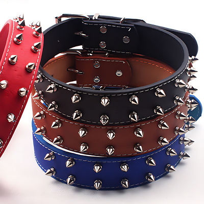 #ad Pet Collar Rivet Spiked Studded Collar for Large and Medium sized Dogs Clearance $7.99