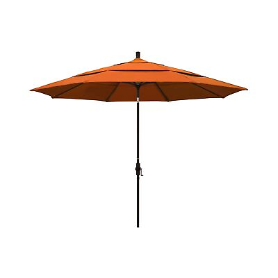 #ad California Umbrella 11#x27; Round Aluminum Market Umbrella Crank Lift Collar Ti... $372.07