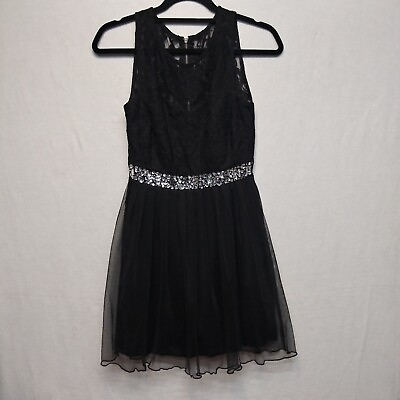#ad Speeckless Black Lace Embellished Women#x27;s Dress Size 5 58539 $17.99