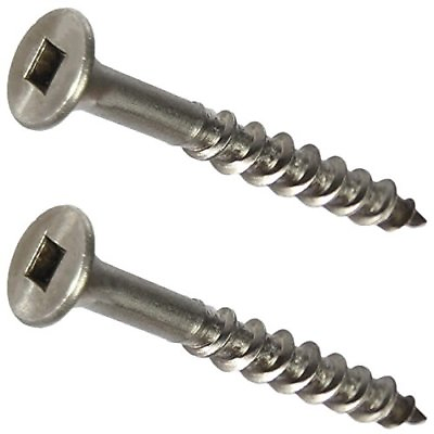 #ad #14 Stainless Steel Deck Screws Square Drive Wood Composite Decking All Sizes $145.95