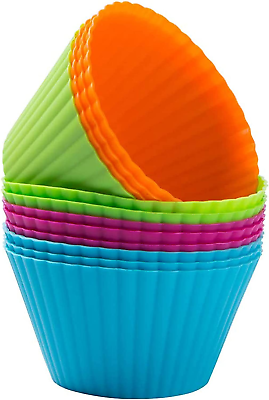 #ad Webake Jumbo Silicone Muffin Cups 3.5 Inch Jumbo Silicone Baking Cups Reusable $17.56