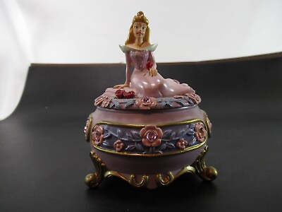 #ad Princess Aurora Jewelry or Trinket Holder Pink Ceramic Statue 5.5quot; by 3.5quot; BD $20.99