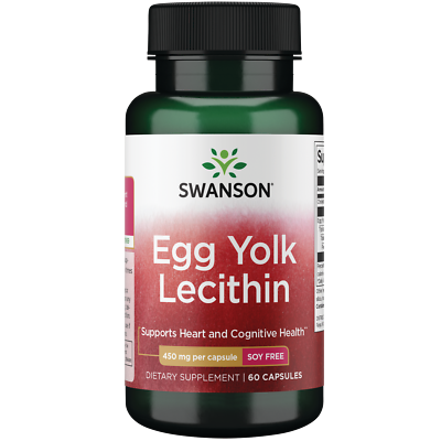 #ad Swanson egg yolk lecithin 60 Capsules $14.39