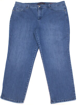 #ad Gloria Vanderbilt Amanda Size 20W Short Tapered Leg Womens Blue Jeans 42X27 $13.27