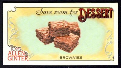 #ad BROWNIES 2023 Topps Allen amp; Ginter Mini Card #SRFD 5 Save room for Dessert $3.69