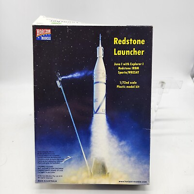 #ad Horizon Models 1 72 Redstone Launcher Rocket Plastic Model Kit 2005 Open Box New $49.95