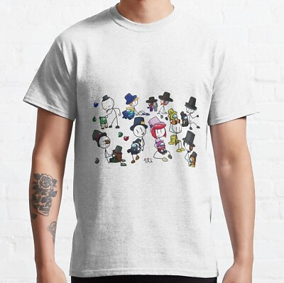 #ad NWT Many Funny Character Cool Tees Unisex T Shirt $18.99