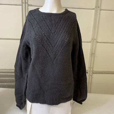 #ad MARGARET O#x27;LEARY Cozy Pullover Sweater Women#x27;s Size Large Charcoal $157.50