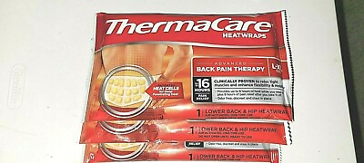 #ad WOW ThermaCare Lower Back amp; Hip Heatwraps Lot of 10 L XL EXP. 9 25 or later $28.99