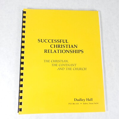 #ad Successful Christian Relationships Softcover by Dudley Hall $19.99